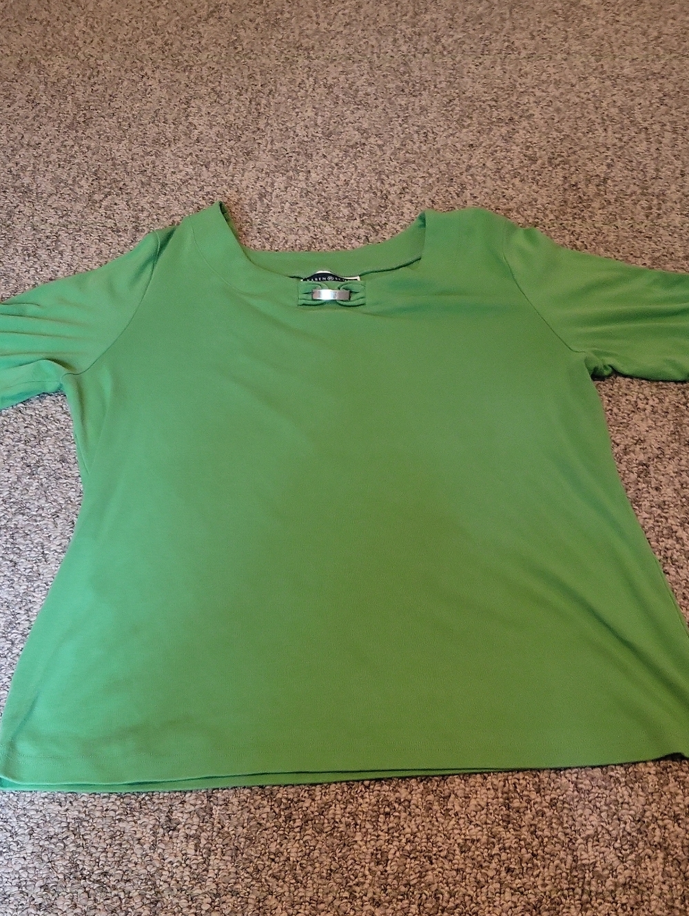 Womens Lime Green Short Sleeve Top